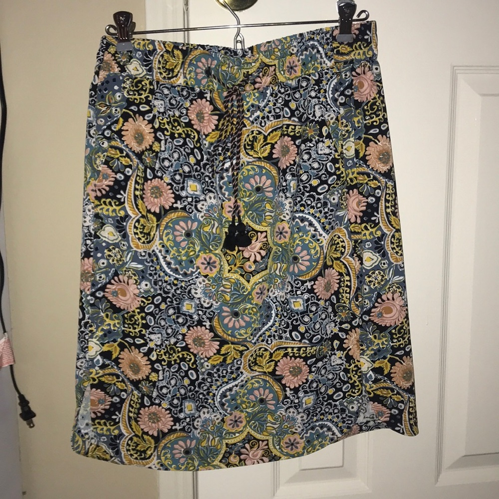 Loft paisley skirt